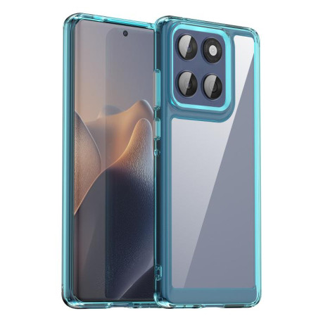 Противоударный чохол Colorful Acrylic Series для Motorola Edge 60 Fusion - синий