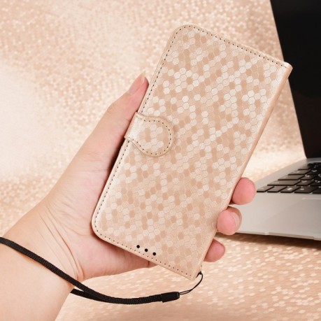Чехол-книжка Honeycomb Dot для Infinix GT 20 Pro - золотой