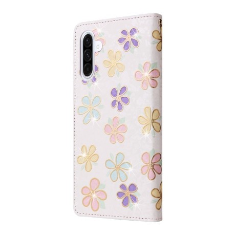 Чехол-книжка Bronzing Painting RFID для Samsung Galaxy A26 5G - Flower