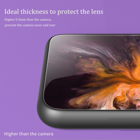Противоударный стеклянный чехол Marble Pattern Glass на Samsung Galaxy A53 - Beach