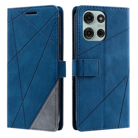 Чохол-книжка Skin Feel Splicing для Motorola Moto G75 5G - синій