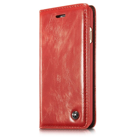 Кожаный чехол-книжка Business Style Crazy Horse Texture на iPhone 6 Plus / 6S Plus - красный