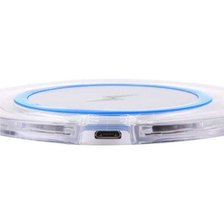 Беспроводная Зарядная станция 5V 1A Universal Transparent Frame Fast Qi для Samsung/ iPhone
