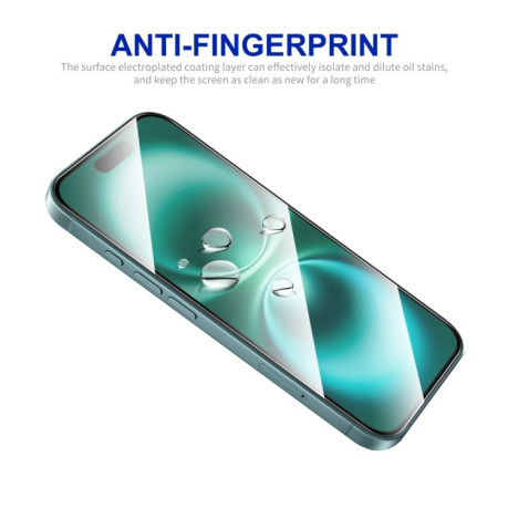 Защитное Стекло ENKAY Easy Install High Alumina Silicon для iPhone 16 - черное