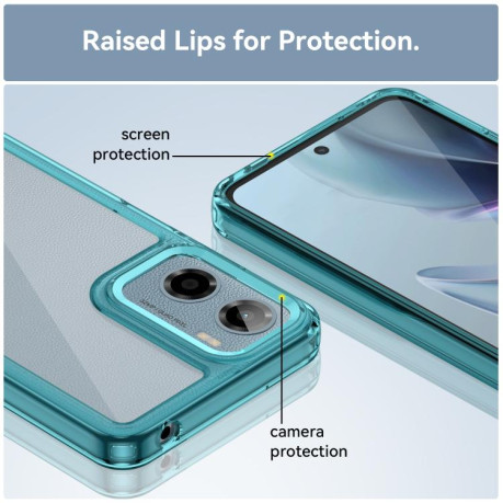Протиударний чохол Colorful Acrylic Series для Motorola Moto G05 - синій