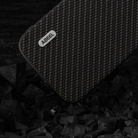 Ударозахисний чохол ABEEL Carbon Fiber на iPhone 15 Plus - чорний