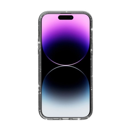 Протиударний чохол Terminator Style Glitter для iPhone 15 Pro - чорний