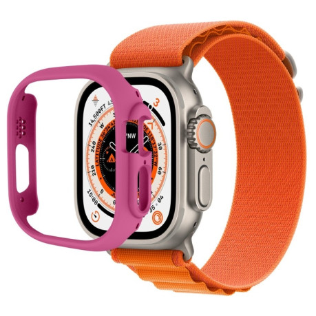 Противоударная накладка Half-inclusive для Apple Watch Ultra 49mm - пурпурно-красный
