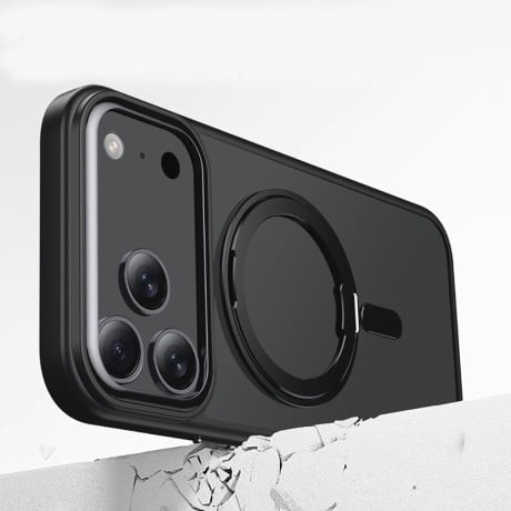 Чохол Tech-Protect MagRing MagSafe Case with Stand на iPhone 17 Pro - Matte Black