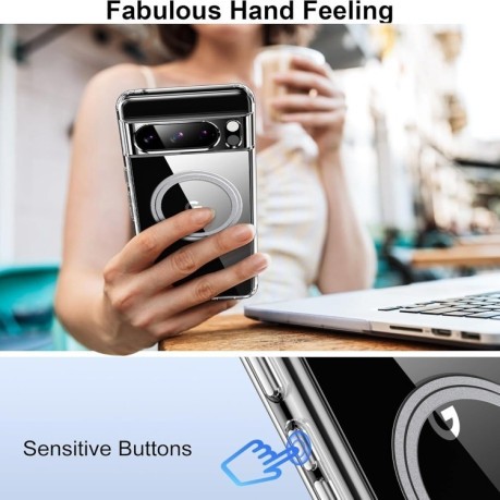 Ультратонкий чохол Transparent Frosted MagSafe для Google Pixel 8 Pro
