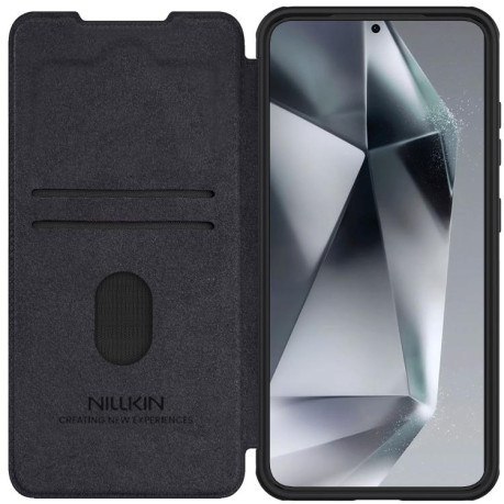 Чохол-книжка Nillkin Qin Series для Samsung Galaxy S25 5G - чорний