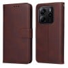 Чехол-книжка Classic Calf Texture Flip Leather для Redmi Note 14 4G 164.84mm - коричневый
