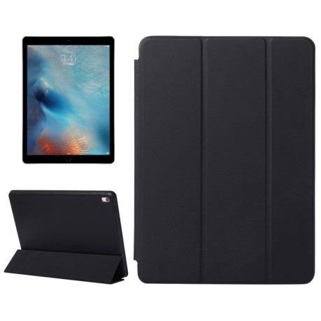 Кожаный чехол-книжка Solid Color на iPad Pro 9.7 - черный