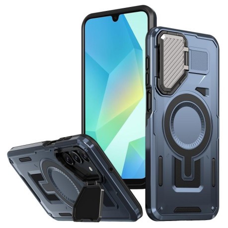 Протиударний чохол Shield Frame Holder MagSafe для Samsung Galaxy A16 5G - синій