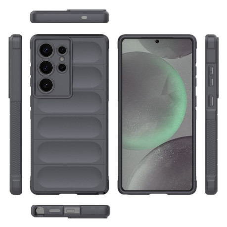 Силіконовий чохол Magic Flannel для Samsung Galaxy S25 Ultra 5G - темно-сірий