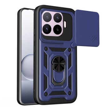Чохол зі шторкою на камеру Sliding Camshield і підставкою на Xiaomi 17T Pro 5G — синій
