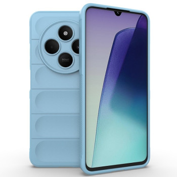 Силиконовый чехол Magic Flannel для Xiaomi Redmi 14C 4G/Poco C75/Redmi A4 5G - голубой