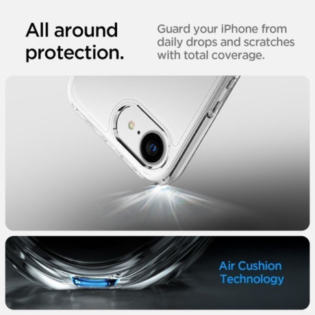 Оригінальний чохол Spigen Ultra Hybrid для iPhone 16e - Clear