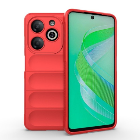Силиконовый чехол Magic Flannel для Infinix Smart 8 - красный