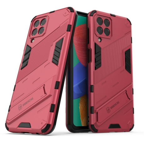 Протиударний чохол Punk Armor для Samsung Galaxy M33 5G - пурпурно-червоний