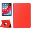 Кожаный чехол Litchi Texture 360 Rotating на iPad Air 13(2024)/Pro 12.9 (2018)- красный