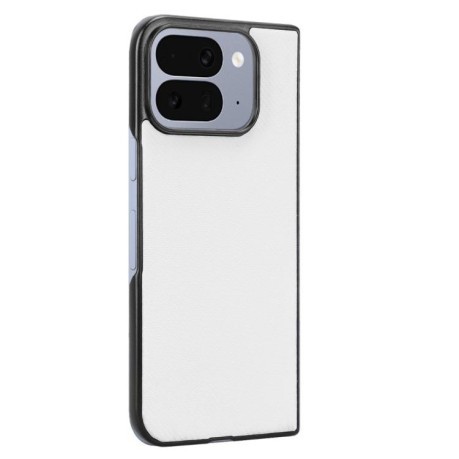 Ударостійкий чохол EsCase Leather Series на Google Pixel 10 Pro Fold — білий