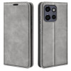 Чехол-книжка Retro Skin Feel Business Magnetic на Motorola Moto Edge 50 Neo 5G - серый