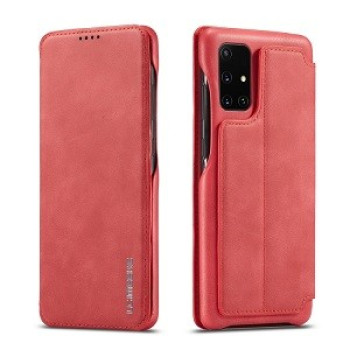 Чехол книжка LC.IMEEKE Hon Ancient Series на Samsung Galaxy А71 - красный