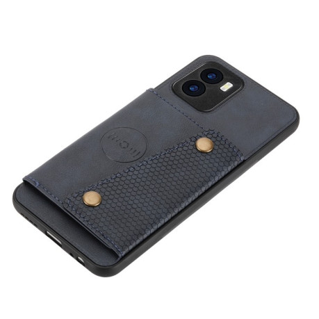 Противоударный чехол Double Buckle для Vivo Y15s - синий