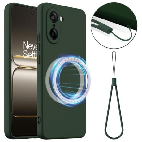 Силіконовий чохол Shockproof Silicone з Magsafe на OnePlus Nord CE5 - зелений