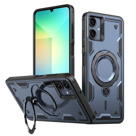 Протиударний чохол MagSafe Holder Armor PC Hybrid  для Samsung Galaxy A06 4G - синій