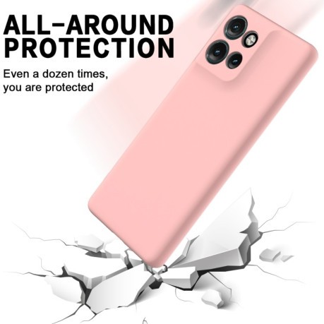 Силіконовий чохол Solid Color Liquid Silicone Motorola Edge 50 Neo / Moto S50 - рожевий