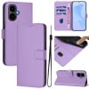 Чехол-книжка с мягким покрытием (Skin Feel) со шнурком на Infinix Smart 10 4G - фиолетовый