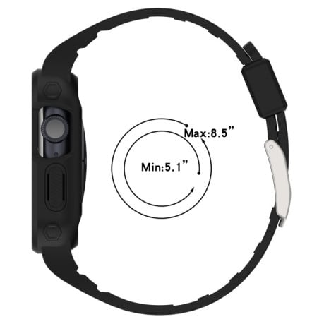 Ремешок Silicone Integrated для Apple Watch Series 8/7 45mm/44mm/42mm - белый