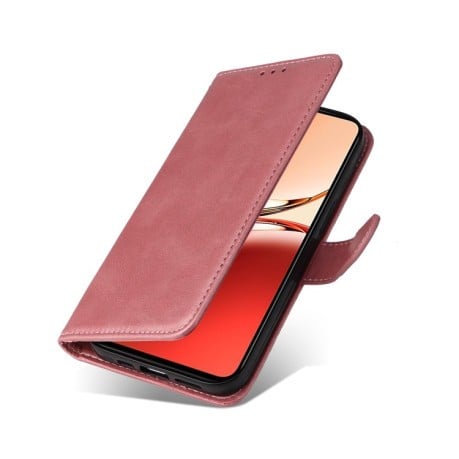 Чохол-книжка Stitching Calf Texture для OPPO Reno12 F/12 FS 4G - рожеве золото