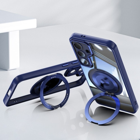 Протиударний чохол MagSafe Acrylic Hybrid  для Samsung Galaxy S25+ 5G - синій