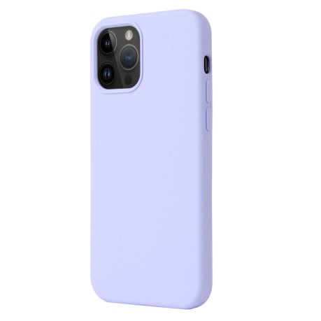 Силіконовий чохол Solid Color Liquid на iPhone 15 Pro Max - фіолетовий