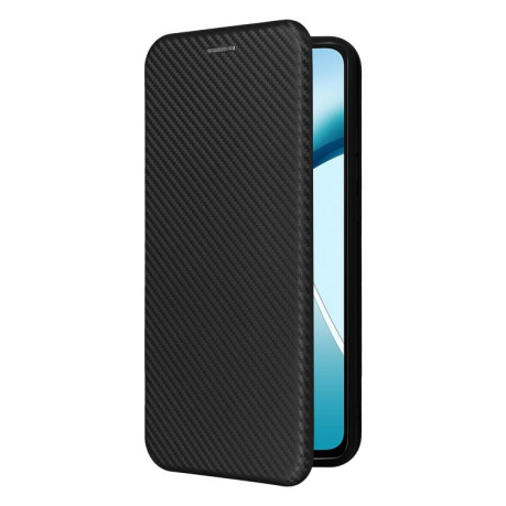 Чохол-книжка Carbon Fiber Texture на OnePlus Nord CE4 Lite - чорний