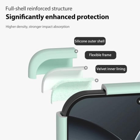Силиконовый чехол Liquid Silicone Skin-friendly на Xiaomi 17 - розовый