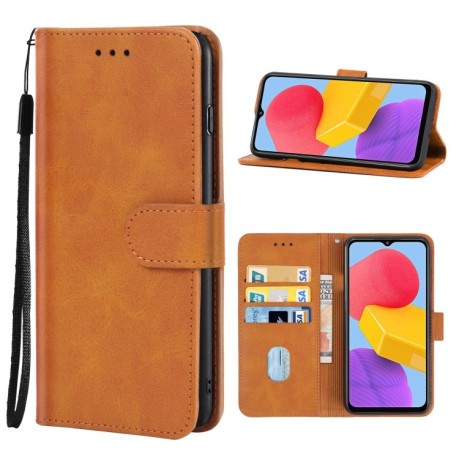 Чехол-книжка EsCase Leather для Samsung Galaxy M13 5G - коричневый