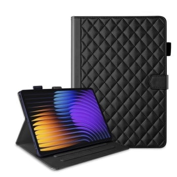Чохол-книжка Rhombus Lattice Leather для Xiaomi Pad 7/7 Pro - чорний
