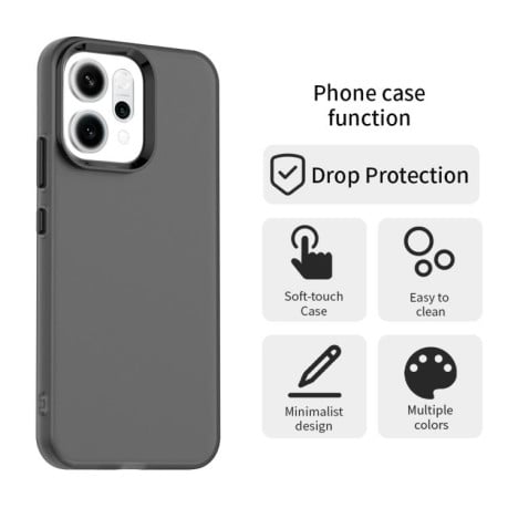 Противоударный чехол Candy Series на OPPO Reno14 5G Global - черный