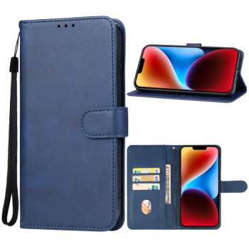 Чехол-книжка EsCase Leather для iPhone 15 Plus - синий