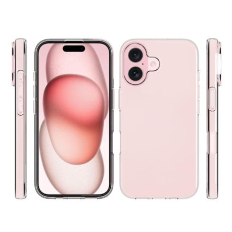 Силиконовый чехол Waterproof Texture на  iPhone 17 Pro - прозрачный