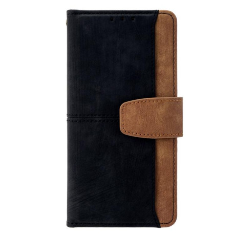 Чохол-книжка Color Stitching Skin Feel Leather RFID Blocking на OPPO A5 Pro 5G Global - чорний