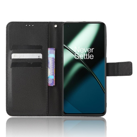Чохол-книжка Diamond Texture для OnePlus 11 5G - чорний