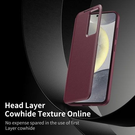 Чехол-книжка Smart View Window Leather для Samsung Galaxy A57 5G — красный
