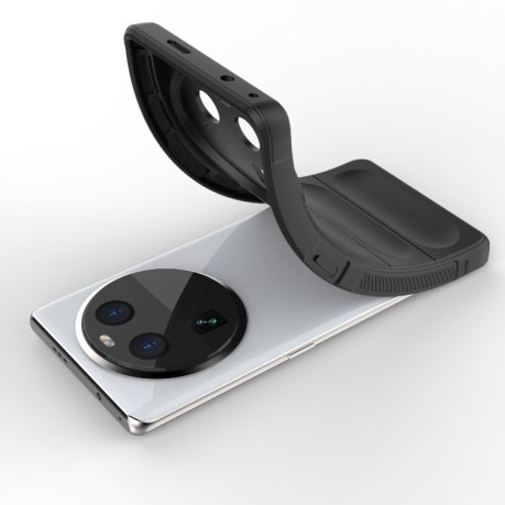 Силиконовий чехол Magic Flannel для OPPO Find X6 5G - черный