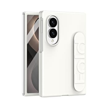Чехол Skin Elastic Wrist Grip Back Cover на Galaxy Fold8 5G — белый
