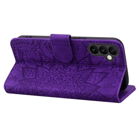 Чохол-книжка Mandala Embossing Pattern для Samsung Galaxy A16 5G - фіолетовий